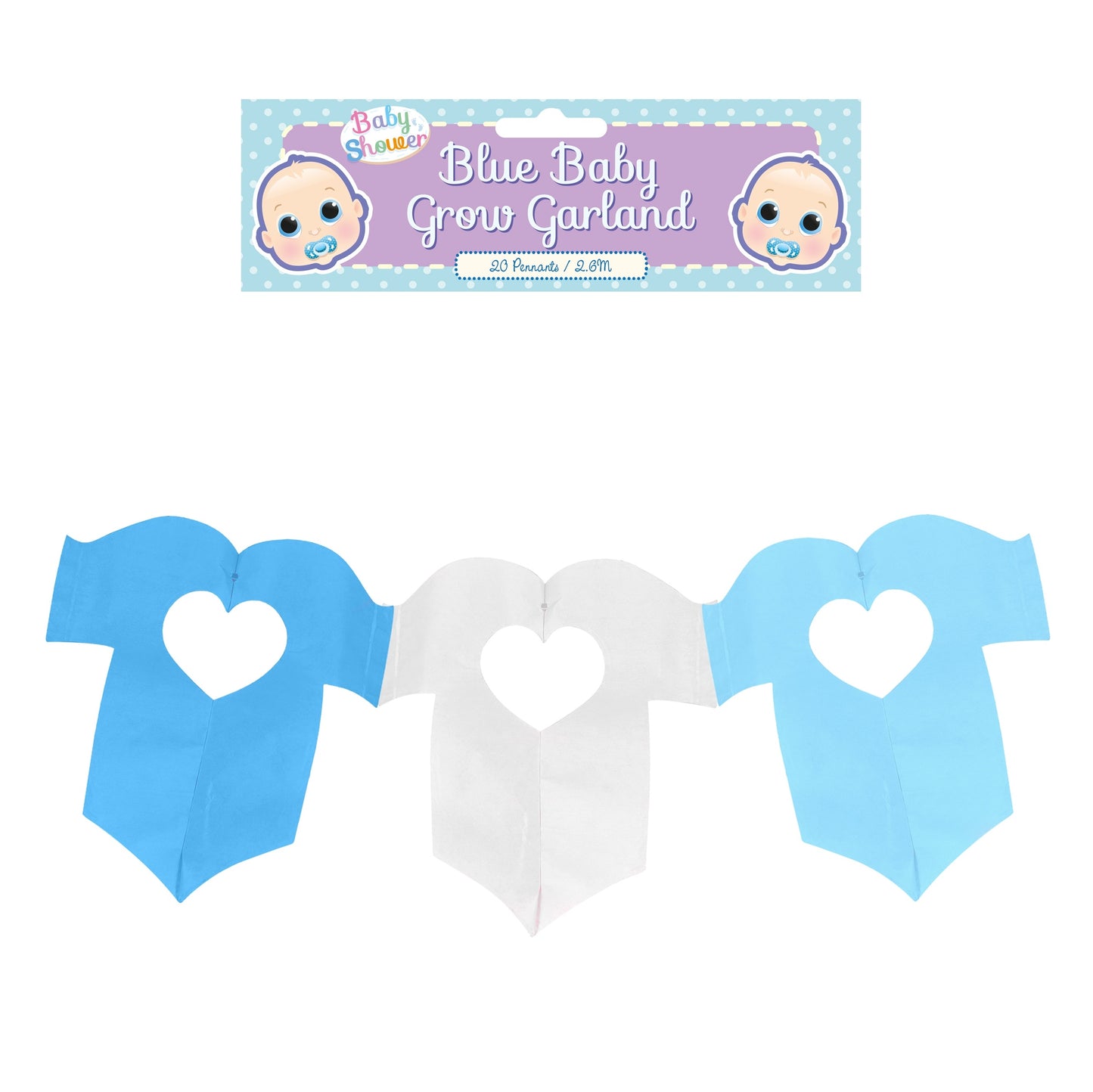 Decoration Garland Baby Grow Blue 2.6m