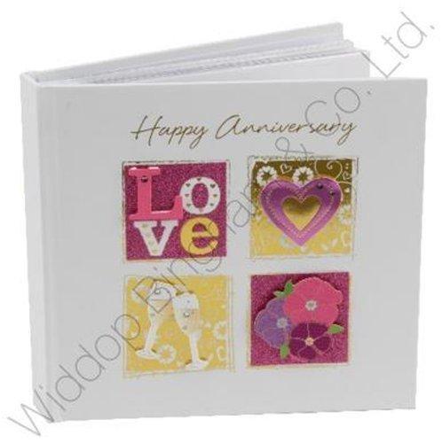 Talking Pictures Sorbet Collection 6" x 4" Photo Album - Happy Anniversary