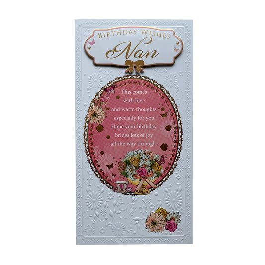 Birthday Wishes Nan Soft Whispers Card