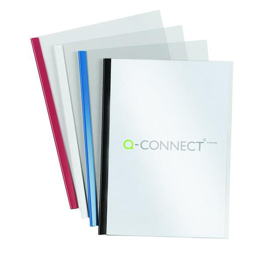 Q-Connect Black A4 5mm Slide Binder and Cover Set (Pack of 100) KF01940