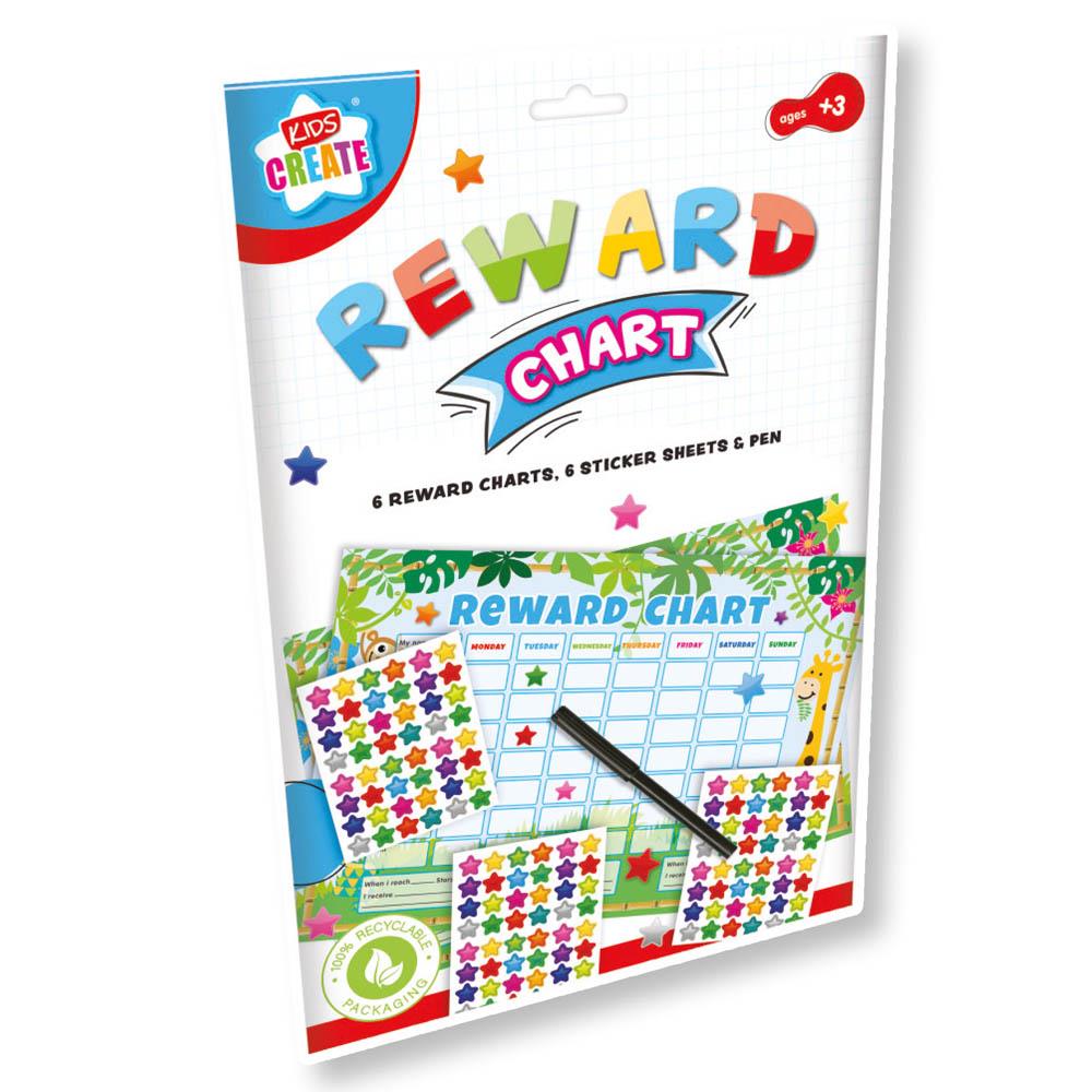 Pack of 6 Educational Reward Charts