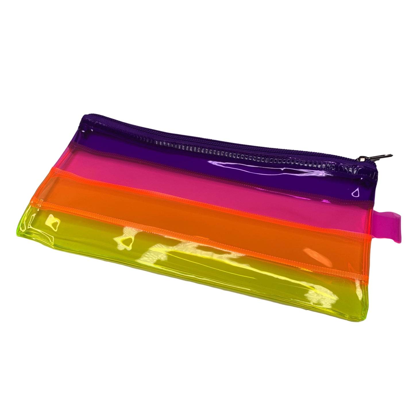 Pack of 12 DL Rainbow Coloured Rainbow Pencil Cases