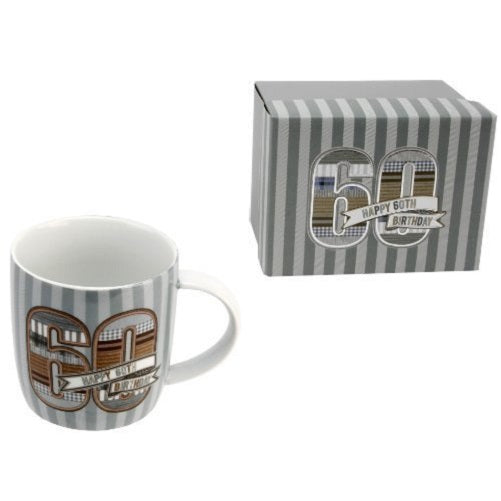 Laura Darrington Denim Collection Porcelain Mug - 60th Birthday