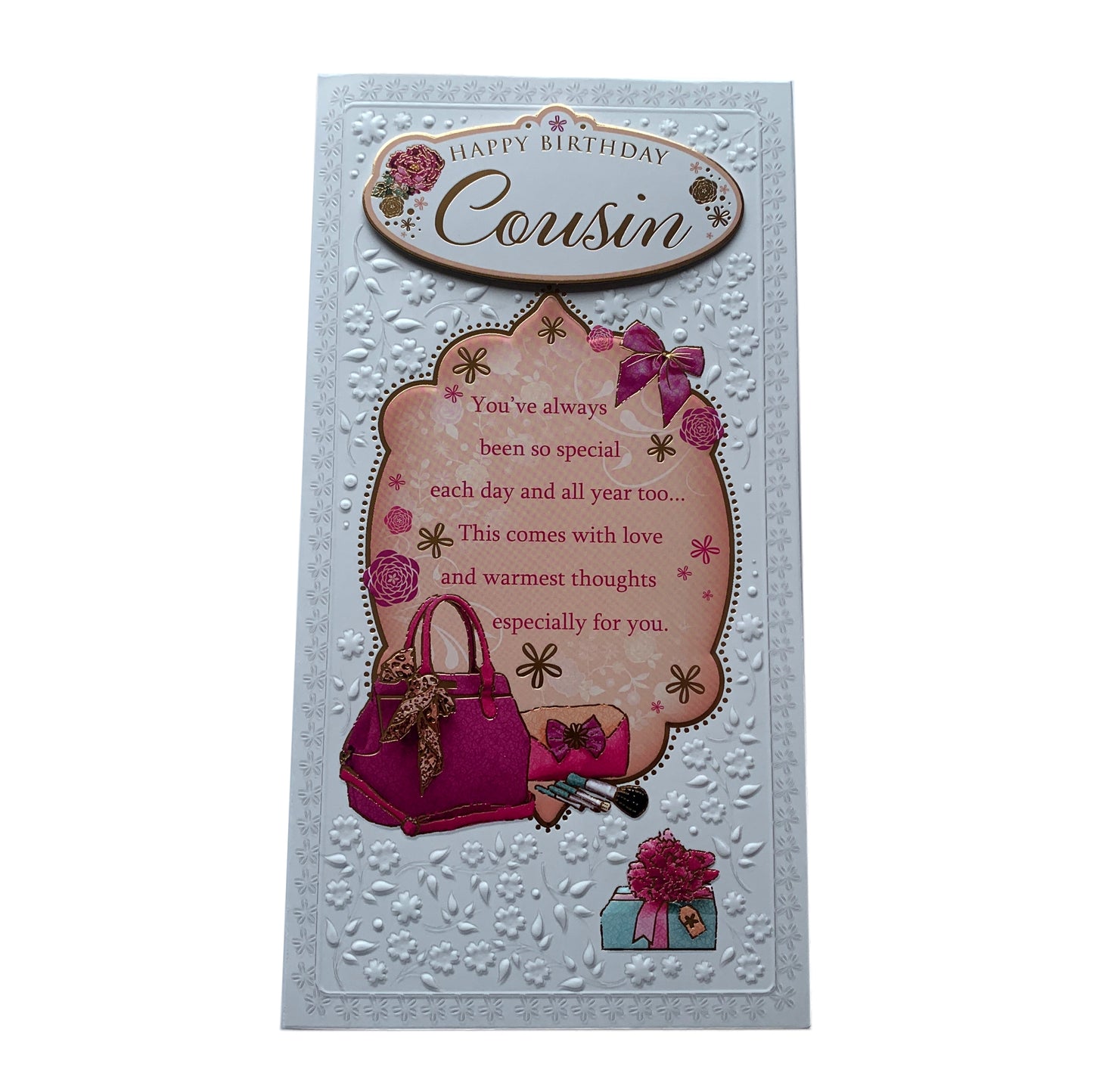 Cousin Female Birthday Soft Whispers Card