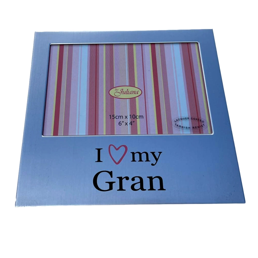 I Love My Gran Aluminium 4" x 6" Photo Frame