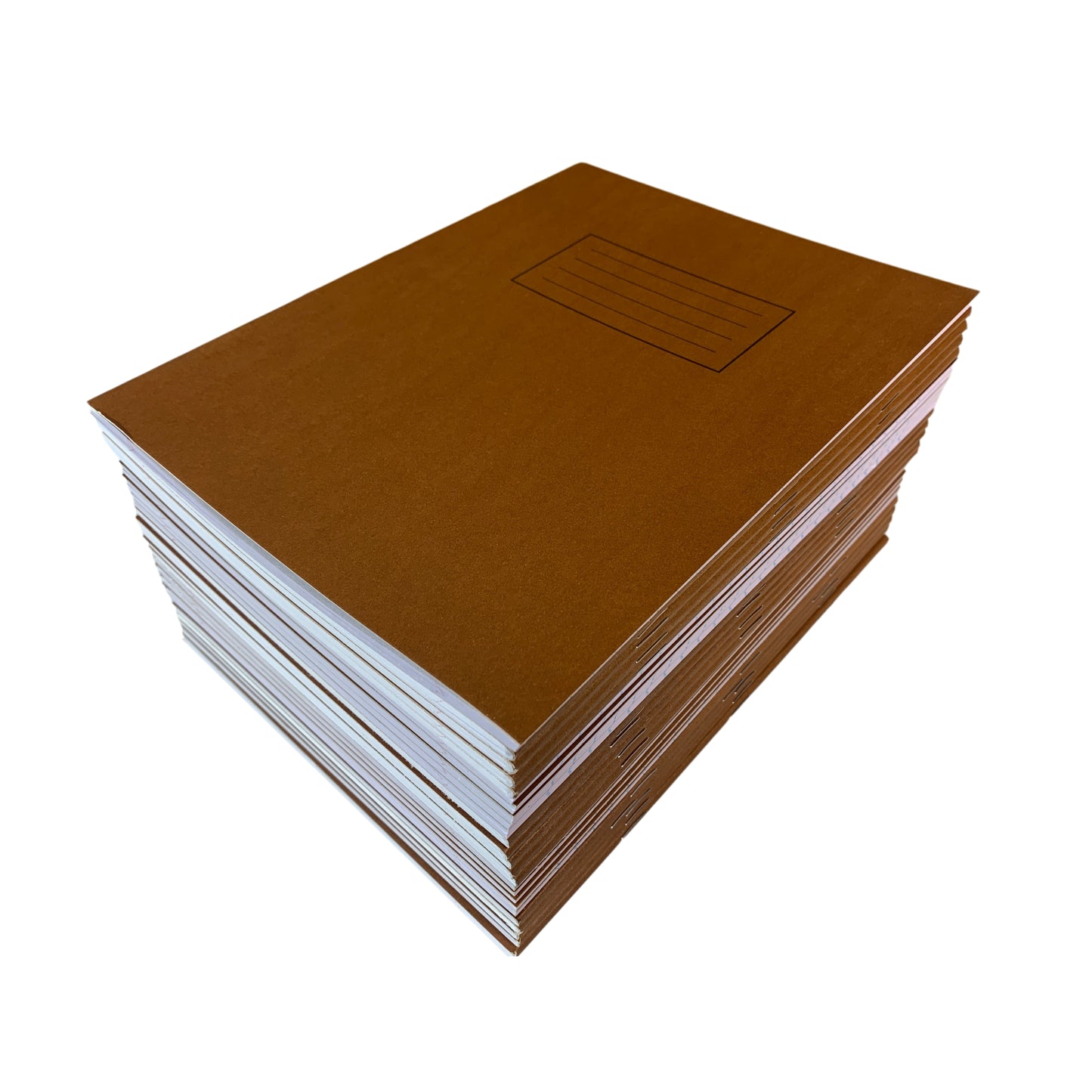 Janrax 9x7" Brown 80 Pages Feint and Ruled Exercise Book