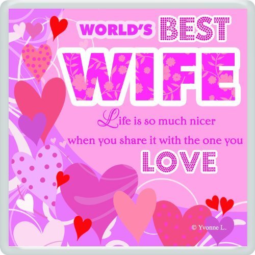 World's Best wife... Sentimental Fridge Magnet Christmas, Birthday Gift