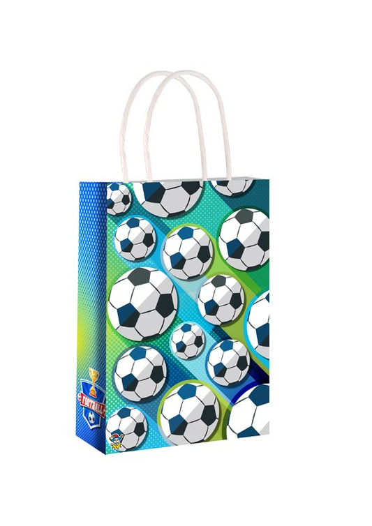 Football Paper Party Bag with Handles