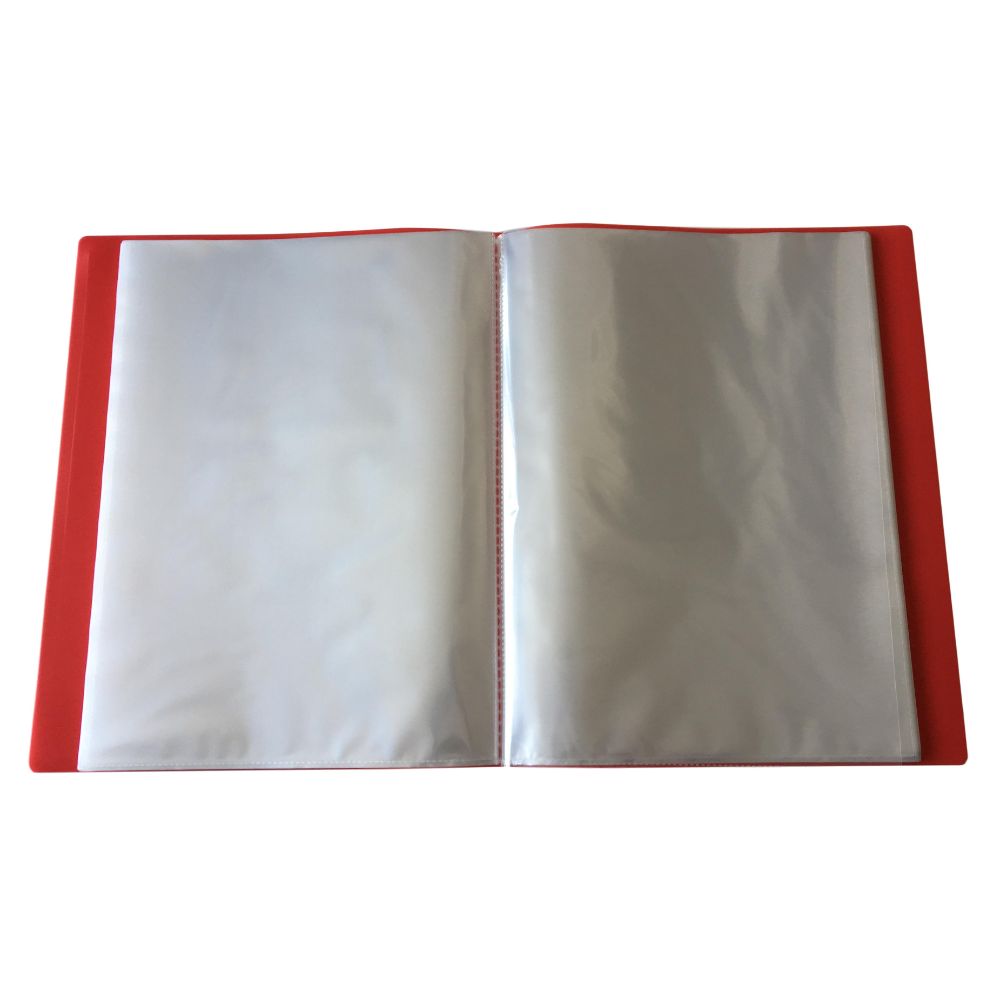 A4 Red Flexible Cover 40 Pocket Display Book