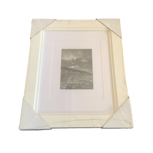 Kenro Bergano Double Wooden White Photo Frame 7x5" or 10x8"