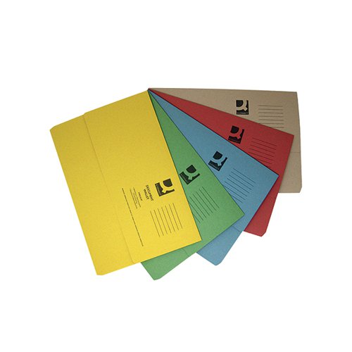 Pack of 50 Foolscap Assorted Document Wallets