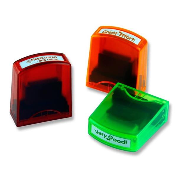 Set Of 8 Self-inking Teachers Reward Stamps Set by Clever Kidz