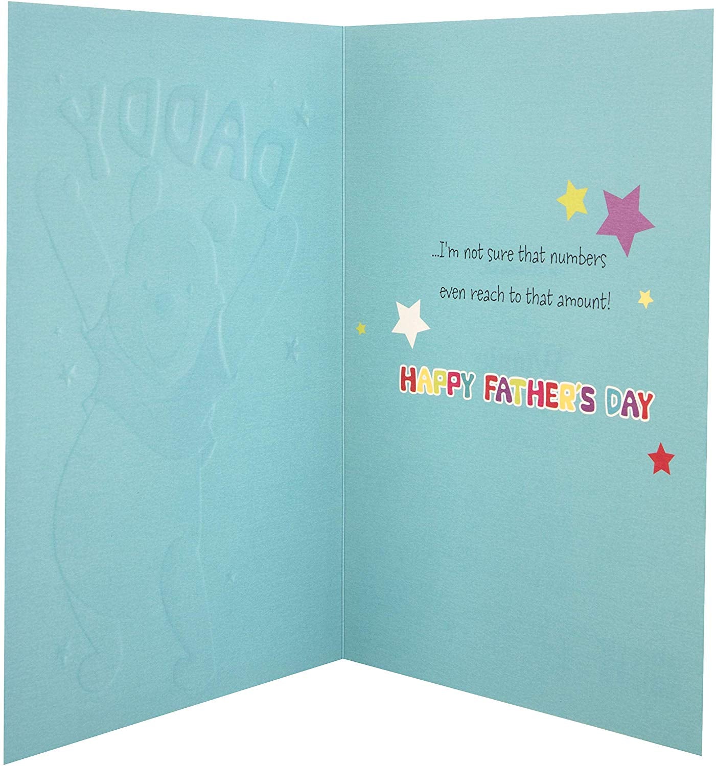 Winnie the Pooh Father's Day Card 'Daddy' With Emboss Finish