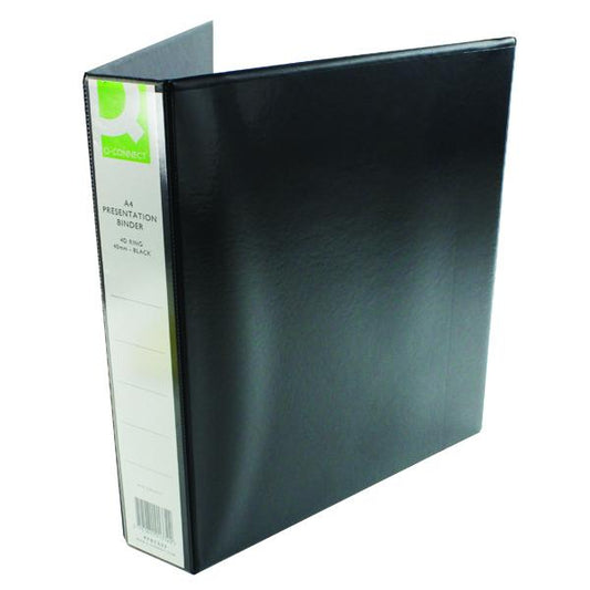 A4 Black Presentation 40mm 4D Ring Binder