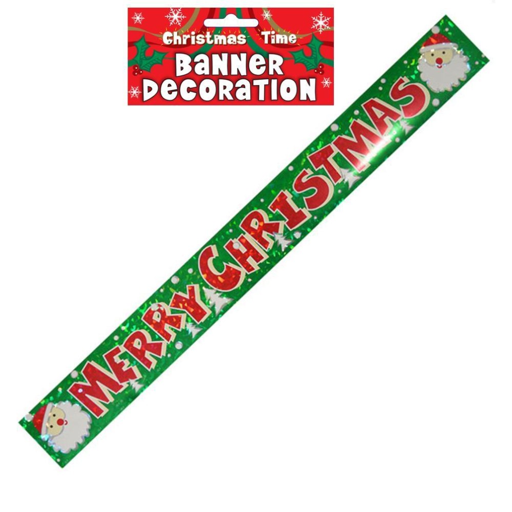 Christmas Holographic Banner 91cm