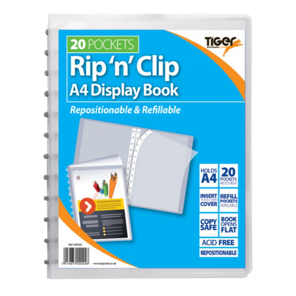 A4 Rip 'n' Clip Display Books