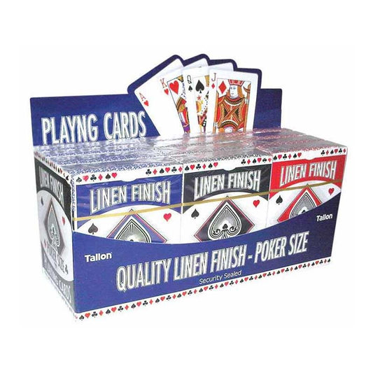 Linen Finish Poker Size Playing Cards