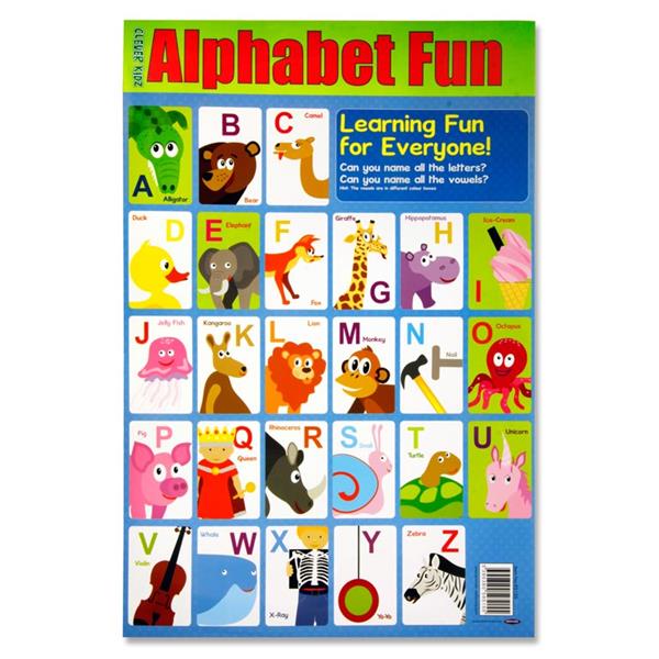 Alphabet Fun Wall Chart by Clever Kidz