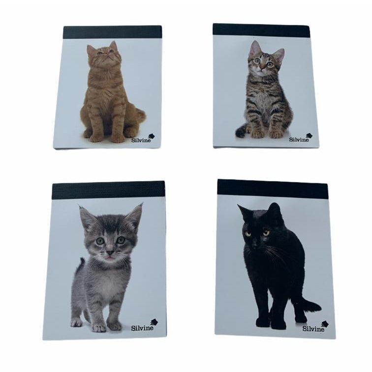 Silvine Small Cat Design Notepad