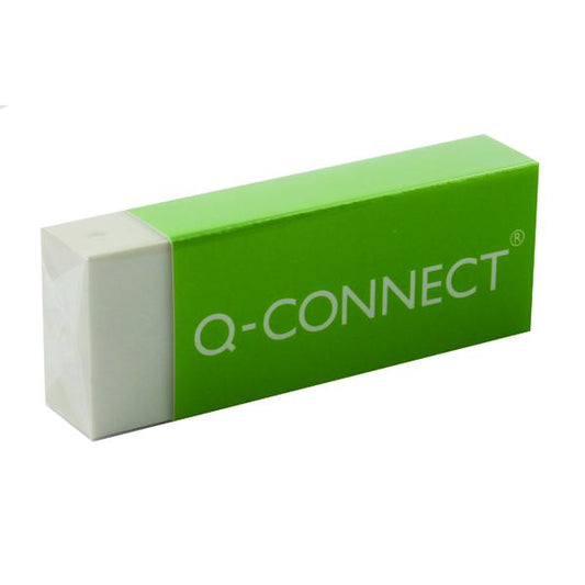 Pack of 20 Plastic Erasers White