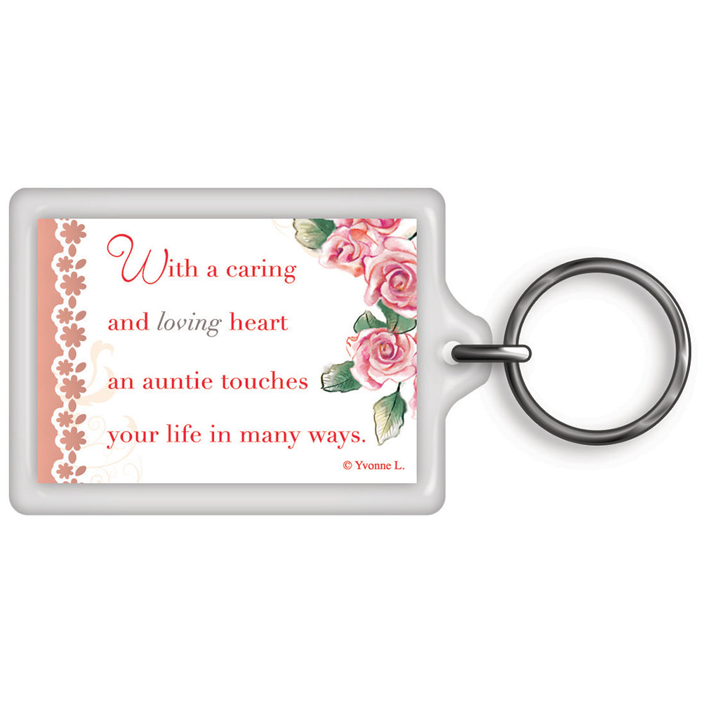 World's Best Auntie Celebrity Style Keyring