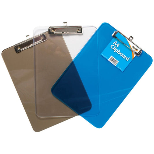 A4 Translucent Coloured Tint Clipboards